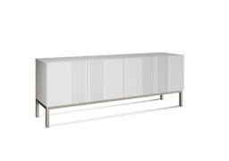 Delta Large TV Unit with Smart LED Lighting - White