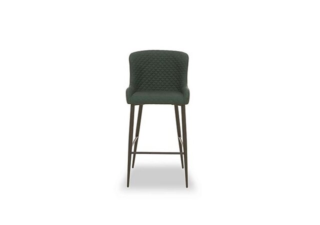 Hanoi Faux Leather Bar Stool - Bottle Green