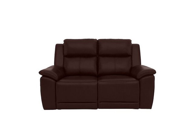 Utah 2 Seater Leather Power Recliner Sofa - Burgundy