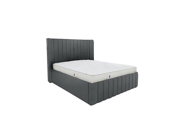 Eira Low Foot End Bed Frame - King Size - Velvet Steel