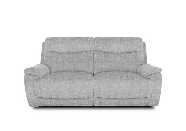 Sloane 3 Seater Fabric Power Recliner Sofa - Anivia Light Grey - Sofas and Armchairs - In Time for Christmas