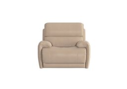 World of Leather - Link Leather Armchair - BV Pebble