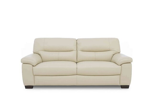 World of Leather - Hetty 3 Seater NC Leather Sofa - NC Bisque