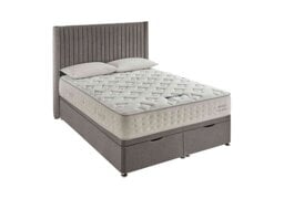 Silentnight - Revitalise Restore 1600 Ottoman Divan Set - Super King - Tweed Woven Pebble