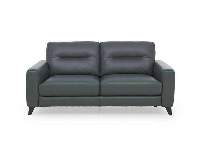 World of Leather - Jules 3 Seater BV Leather Sofa - BV Lake Green