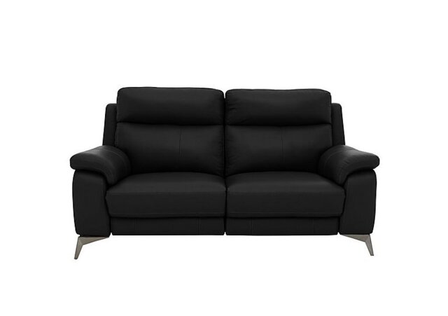 World of Leather - Missouri 2 Seater Leather Sofa - Classic Black