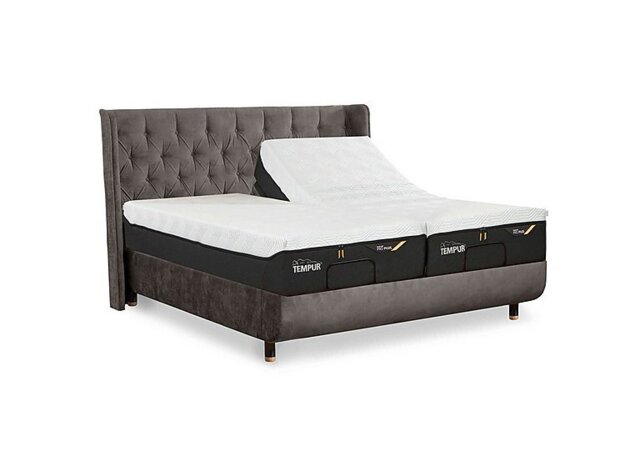 TEMPUR - Arc Ergo Smart Base Bed Frame with Luxury Headboard - Super King