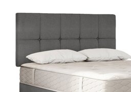 Sealy - Savoy Strutted Headboard - Double - Wool Silver Fox