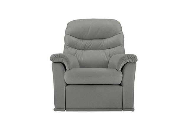 G Plan - Malvern Leather Armchair with Manual Recliner - Texas Charcoal