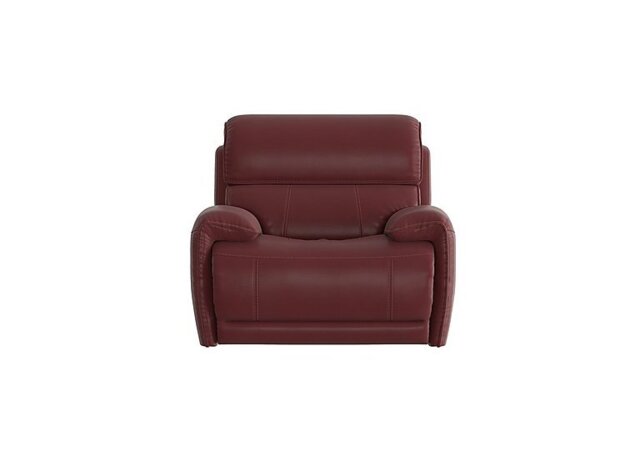 World of Leather - Link Leather Armchair - BV Deep Red
