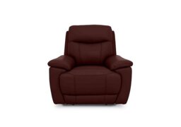 Sloane Leather Chair - Ruby