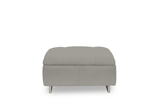 Moet Large Fabric Standard Footstool - Opulence Silver
