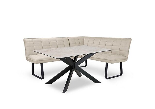 Luno Fixed Dining Table and Right Hand Facing Corner Bench