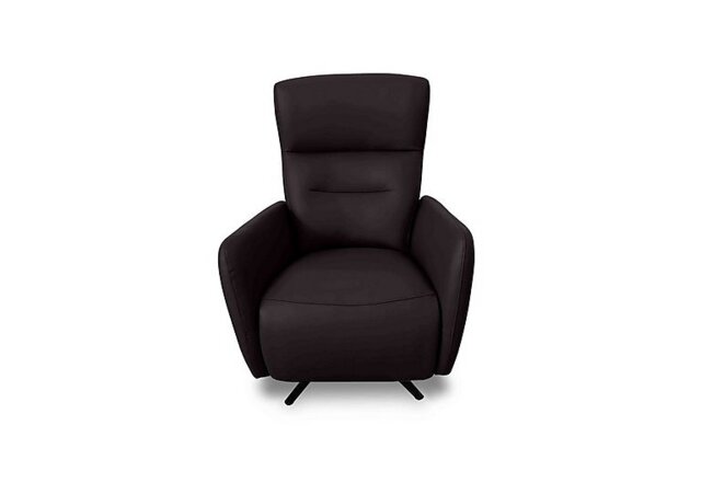 World of Leather - Designer Chair Collection Le Mans Leather Dual Power Recliner Swivel Chair - Shale Grey