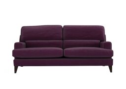 The Lounge Co. - Romilly 3 Seater Fabric Foam Fill Sofa - Frosted Grape
