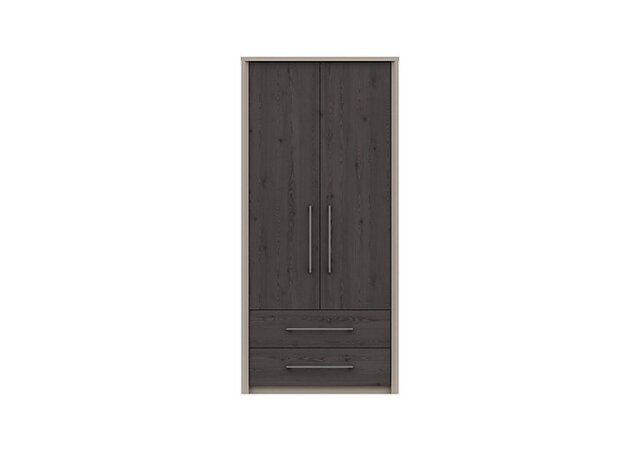London Bedrooms - Paddington 2 Door 2 Drawer Wardrobe - Anthracite