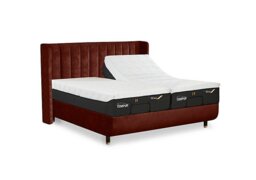 TEMPUR - Arc Ergo Smart Base Bed Frame with Lodret Headboard - Super King - Black & Gold