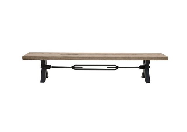 Bodahl - Terra Dining Bench with Tension Bolt X-Leg - 180-cm - Vintage Grey