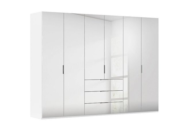 Rauch - Formes 6 Door Bifold Combi Mirror Wardrobe - White