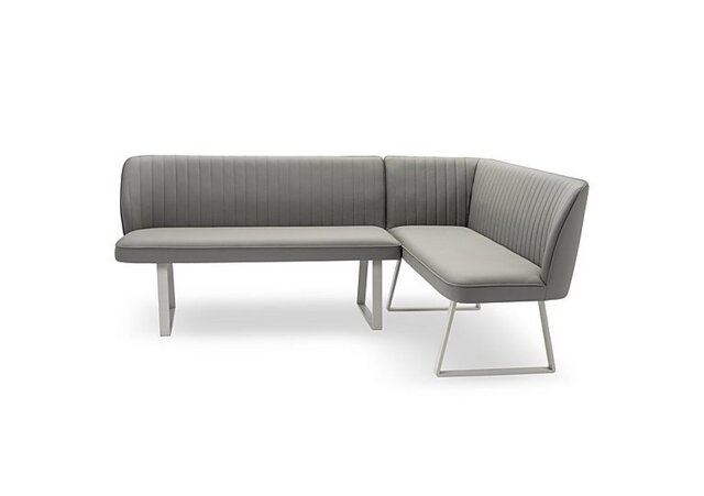 Fumo Faux NC Leather Right Hand Facing Corner Dining Bench