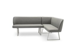 Fumo Faux NC Leather Right Hand Facing Corner Dining Bench