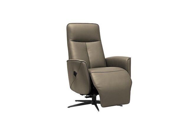 G Plan - Maribo Leather Lift and Rise Power Recliner Chair with Power Headrest and Black Base