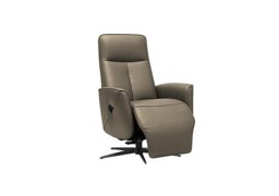 G Plan - Maribo Leather Lift and Rise Power Recliner Chair with Power Headrest and Black Base