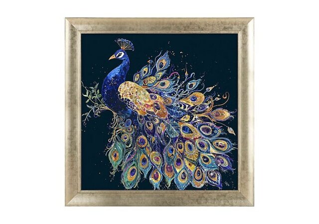 Opulent Peacock Framed Picture