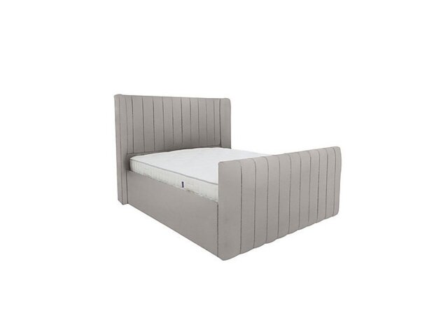 Eira High Foot End Bed Frame - King Size - Velvet Slate