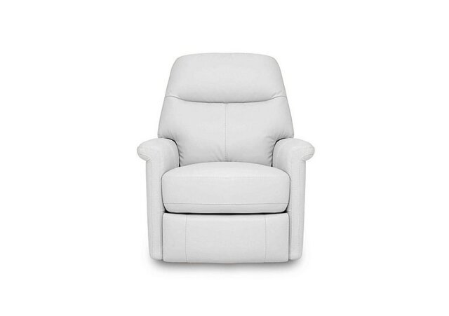World of Leather - Compact Collection Lille NC Leather Chair with Power Recliner - NC Star White