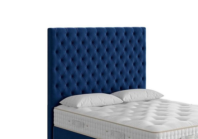 Vispring - Aldo Floor Standing Headboard - Double - Plush Royal