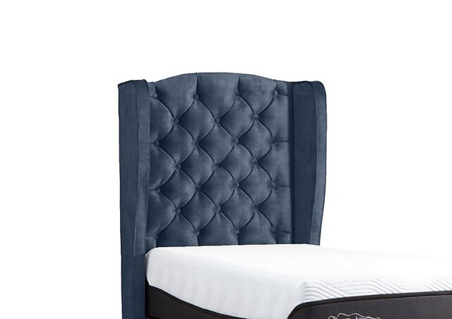 TEMPUR - Suffolk Woodbridge Floor Standing Headboard - Single - Dark Blue