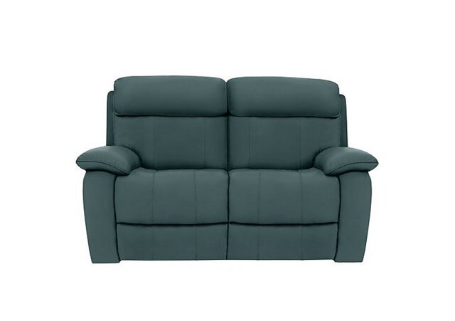 World of Leather - Moreno 2 Seater Leather Power Recliner Sofa with Power Headrests - BV Lake Green - Sofas and Armchairs