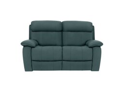 World of Leather - Moreno 2 Seater Leather Power Recliner Sofa with Power Headrests - BV Lake Green - Sofas and Armchairs