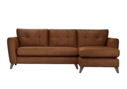 The Lounge Co. - Hermione NC Leather Right Hand Facing Corner Sofa with Chaise End - Sofas and Armchairs - In Time for Christmas