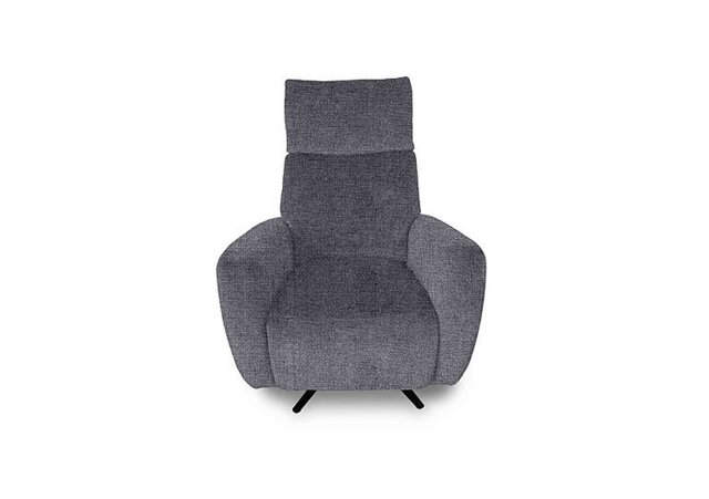 Designer Chair Collection Granada Fabric Power Recliner Swivel Chair with Massage Feature - Gunmetal