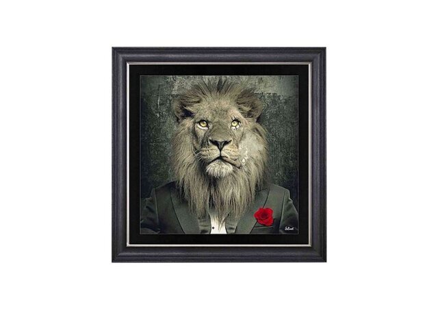 Lion Mafia Framed Landscape Wall Art
