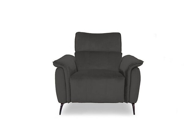 Jude Fabric Power Recliner Chair with Power Headrest and Power Lumbar - Opulence Granite