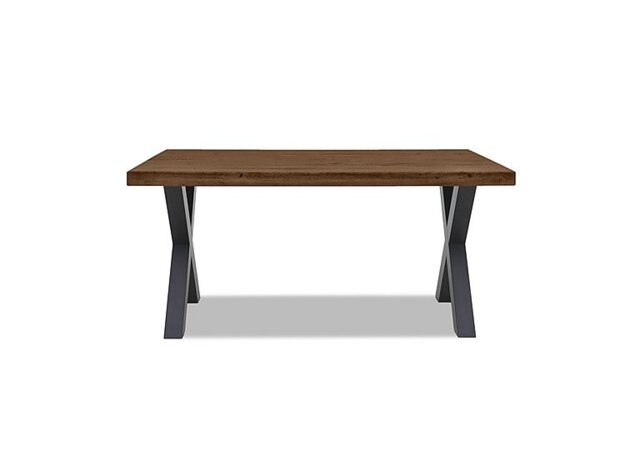 Bodahl - Terra Compact Straight Edge Dining Table with X Shaped Legs - 140-cm - Desert