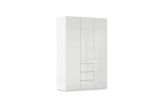 Rauch - Haven 151cm 3 Door Combi Wardrobe with Glass Doors - Alpine White
