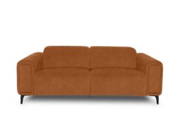 Elphaba Fabric 3 Seater Sofa with Storage Arms - Dexter Pumpkin