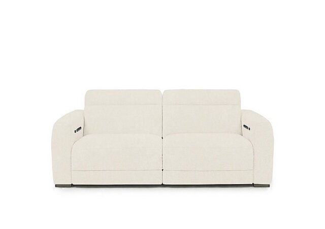 Edison Fabric 2 Seater Power Recliner Sofa with Power Headrests and Lights - Sofas and Armchairs