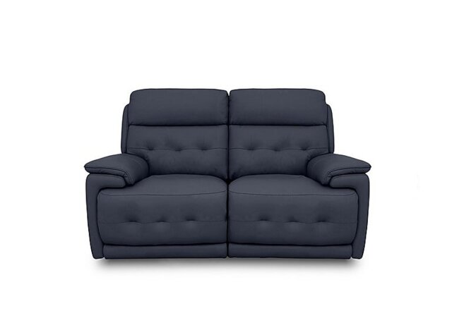World of Leather - Brescia BV Leather 2 Seater Sofa - BV Ocean Blue