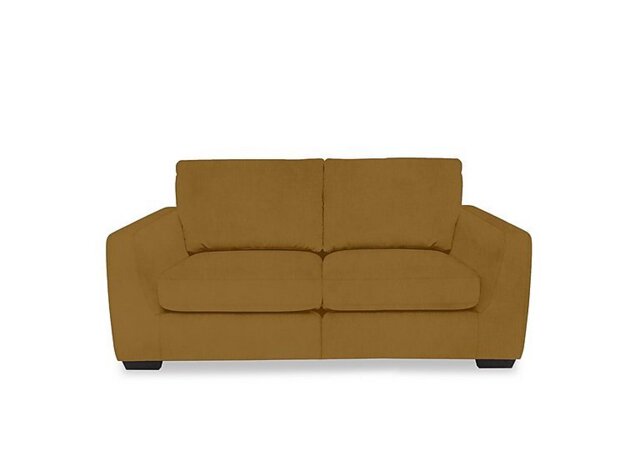 Dinky Fabric 2 Seater Sofa with Power Recliner - Opulence Saffron