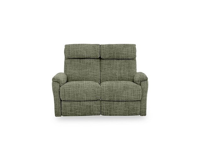 Compact Collection Titch Fabric 2 Seater Power Recliner Sofa - Olive Green