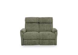 Compact Collection Titch Fabric 2 Seater Power Recliner Sofa - Olive Green
