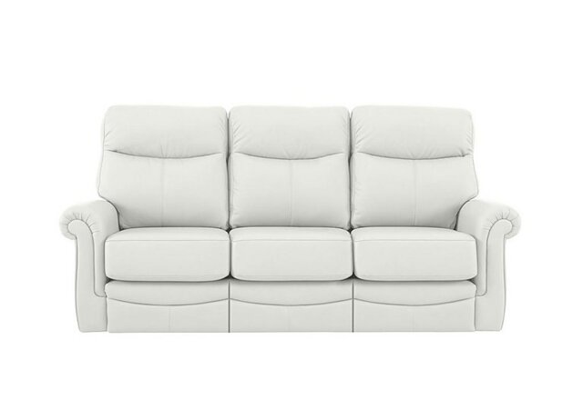 G Plan - Avon 3 Seater Leather Manual Recliner Sofa - Oxford Chalk