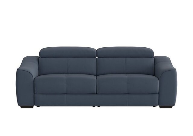 World of Leather - Elixir 3 Seater BV Leather Sofa Bed - BV Ocean Blue