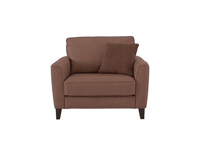 Ideal Home - Brondby Fabric Cuddle Chair - Hazelnut