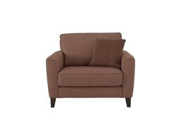 Ideal Home - Brondby Fabric Cuddle Chair - Hazelnut